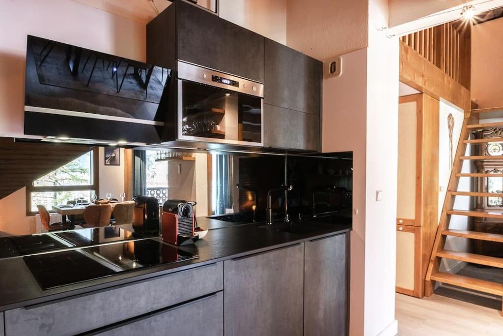 Bel Appartement Entier En Style Chalet A Chamonix Bagian luar foto