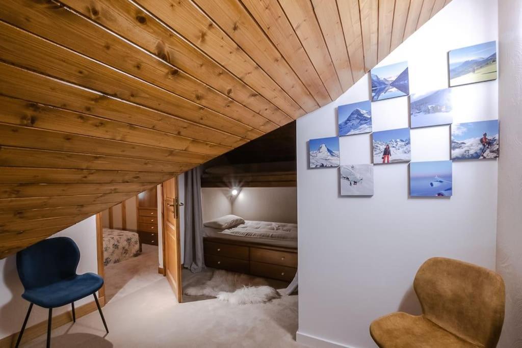 Bel Appartement Entier En Style Chalet A Chamonix Bagian luar foto