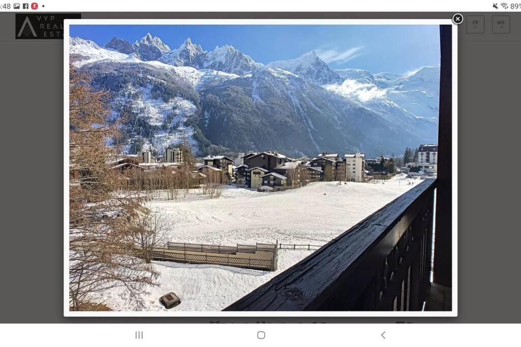 Bel Appartement Entier En Style Chalet A Chamonix Bagian luar foto