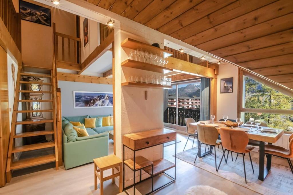 Bel Appartement Entier En Style Chalet A Chamonix Bagian luar foto