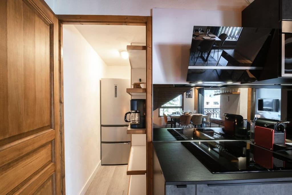 Bel Appartement Entier En Style Chalet A Chamonix Bagian luar foto