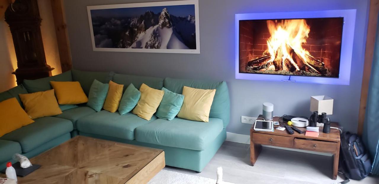 Bel Appartement Entier En Style Chalet A Chamonix Bagian luar foto
